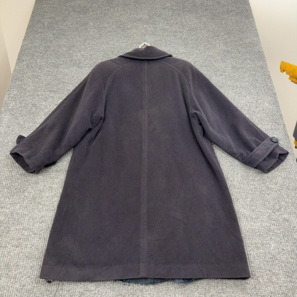 Vintage Christian Dior Coat Womens Purple Wool Angora Double Breasted Loro Piana - Picture 5 of 10